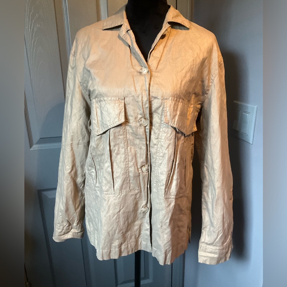 Zara small khaki utility jacket